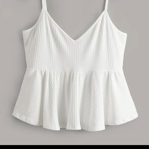 SHEIN Plus Ruffle Hem Cami Top Size 2x